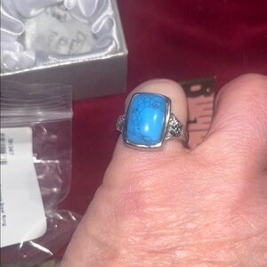 NWT Silver Blue Howlite Ring